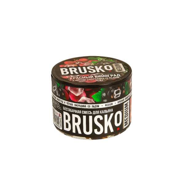 Смесь Brusko Medium Красный Виноград И Чёрная Смородина Со Льдом  50 гр в Якутске