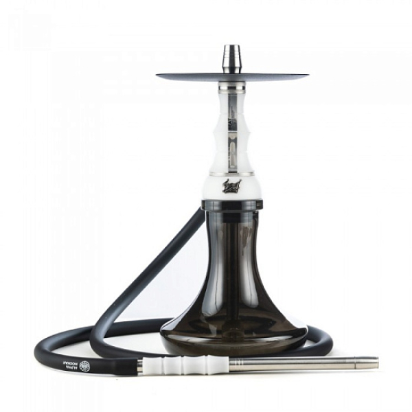 Кальян Alpha Hookah Beat White Silver Тонированн Колба  в Якутске