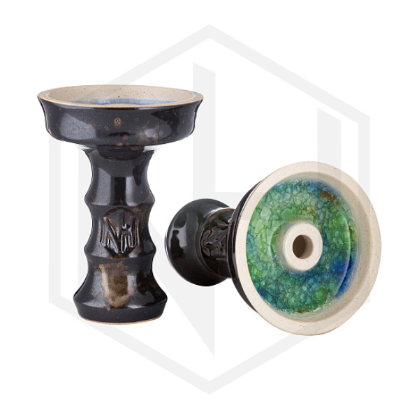 Чаша Nejn Lotus Glaze Black Черная для кальяна в Якутске