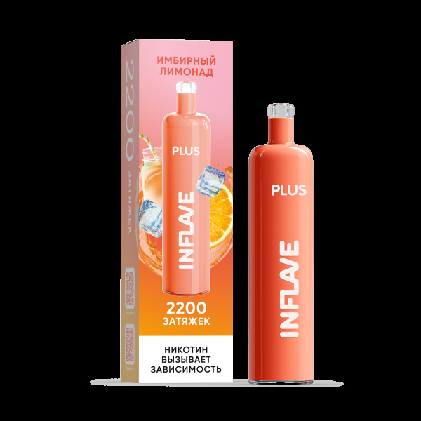 ЭСДН Inflave Plus Имбирный Лимонад 2200 затяжек в Якутске
