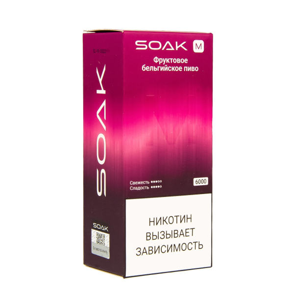 ЭСДН SOAK M Fruit Belgian Beer 6000 тяг в Якутске