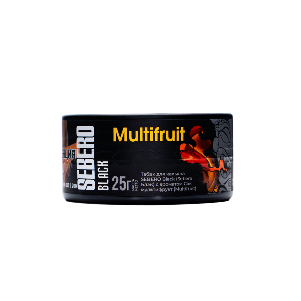 Табак Sebero Black Multifruit 25 грамм в Якутске