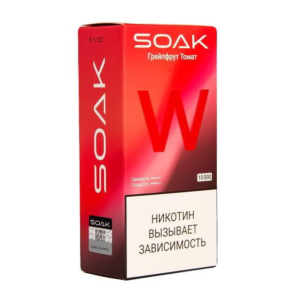 Электронная сигарета Soak W Грейпфрут Томат 10000 в Якутске