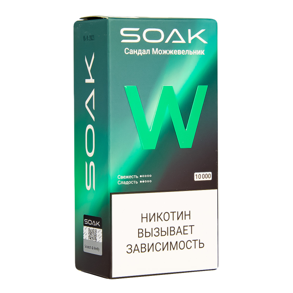 Электронная сигарета Soak W Сандал Можжевельник 10000 в Якутске