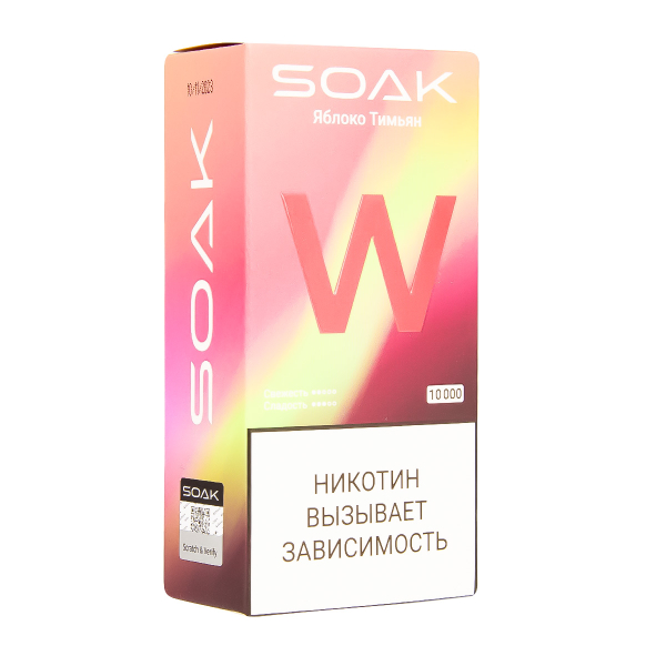Электронная сигарета Soak W Яблоко Тимьян 10000 в Якутске