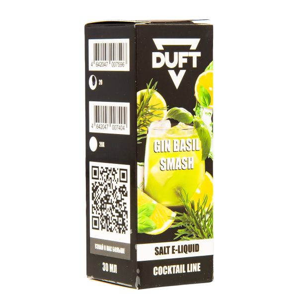 Жидкость Duft Cocktails Line Salt Gin Basil Smash 30 Мл в Якутске