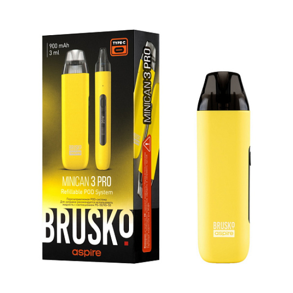 POD-система Brusko Minican 3 Pro желтый в Якутске