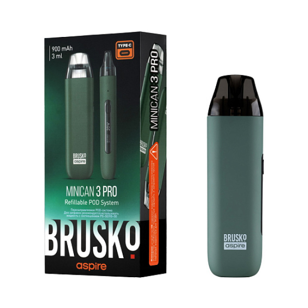 POD-система Brusko Minican 3 Pro зеленый в Якутске