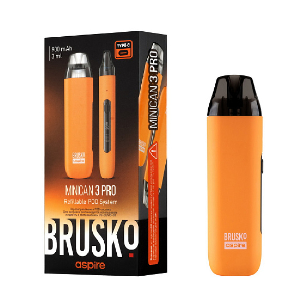 POD-система Brusko Minican 3 Pro оранжевый в Якутске