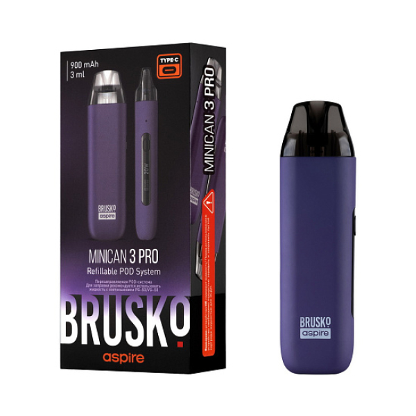 POD-система Brusko Minican 3 Pro фиолетовый в Якутске