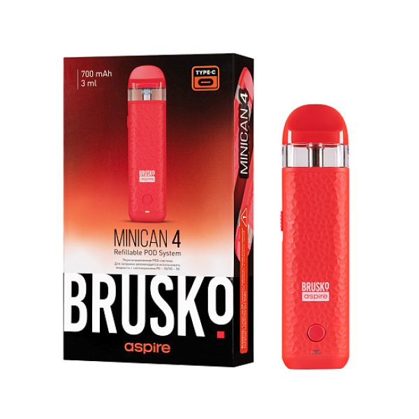 POD-система Brusko Minican 4 Красный в Якутске