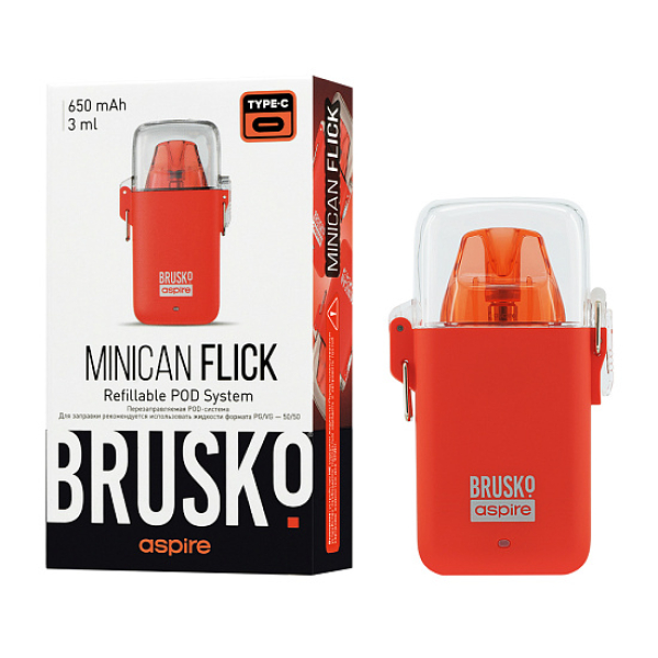 POD-система Brusko Minican Flick Красный в Якутске