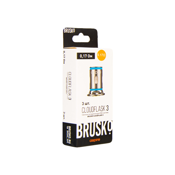 Испаритель Brusko Cloudflask 3 0.17 Ом 3 шт в Якутске