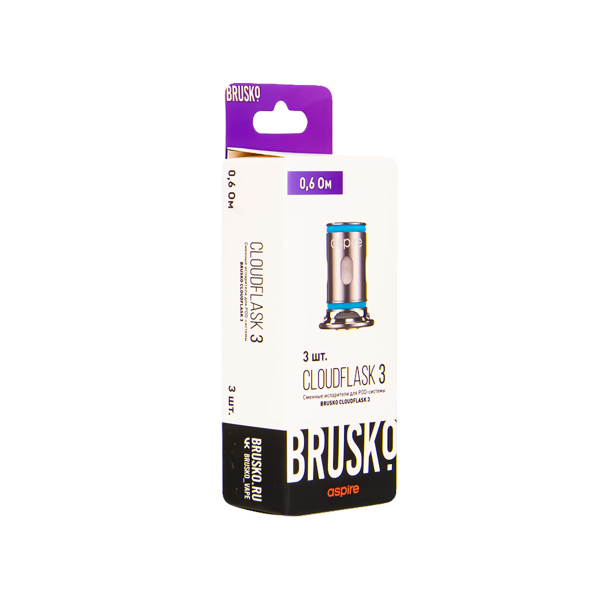 Испаритель Brusko Cloudflask 3 0.6 Ом 3 шт в Якутске