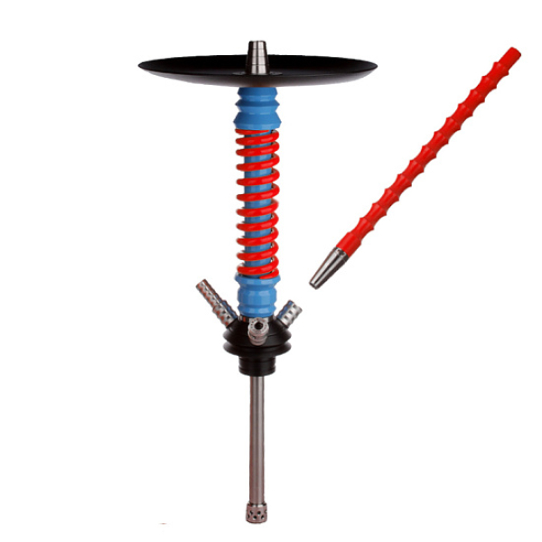 Кальян Mamay Customs V3  Coilovers Mini Голубой Красный в Якутске