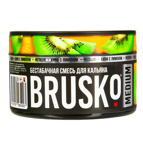 Бестабачная смесь Brusko Medium Киви С Лимоном 250 грамм в Якутске