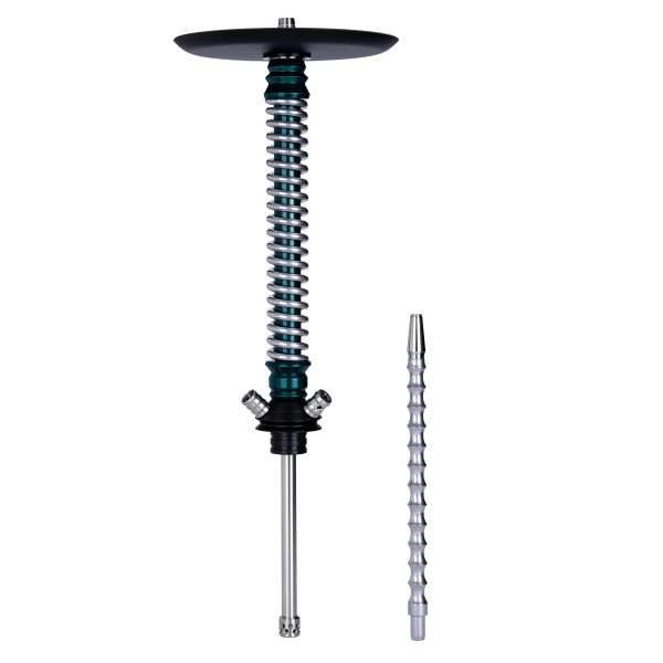 Кальян Mamay Customs Coilovers Зелёный Лак Хром в Якутске