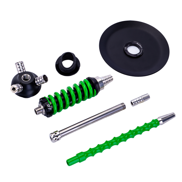 Кальян Mamay Customs Coilover Micro Чёрно Зелёный в Якутске