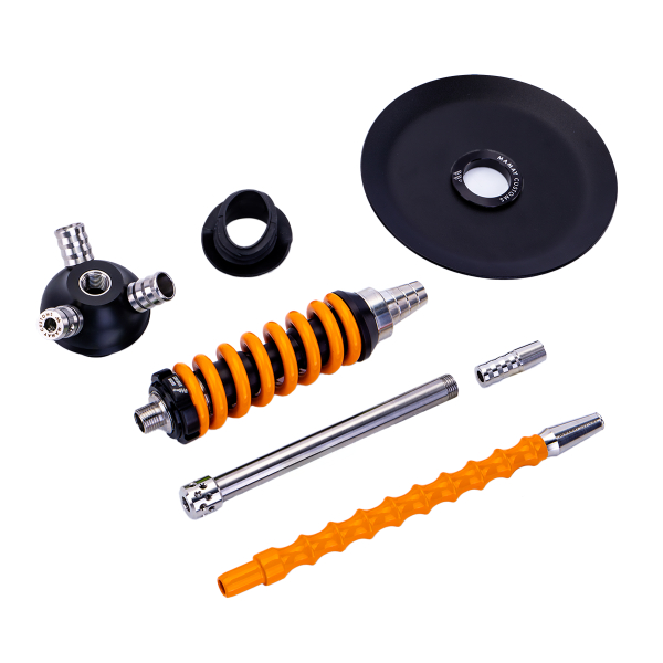 Кальян Mamay Customs Coilover Micro Чёрно Оранжевый в Якутске