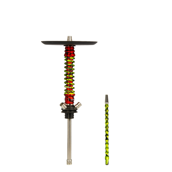 Кальян Mamay Customs Coilovers Mini Красный Сплеш Салатовый Сплеш в Якутске