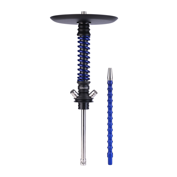 Кальян Mamay Customs Coilovers Mini Чёрно Синий Лак в Якутске