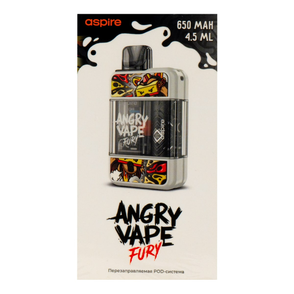 POD-система Brusko Angry Vape Fury 650 Mah Белый в Якутске