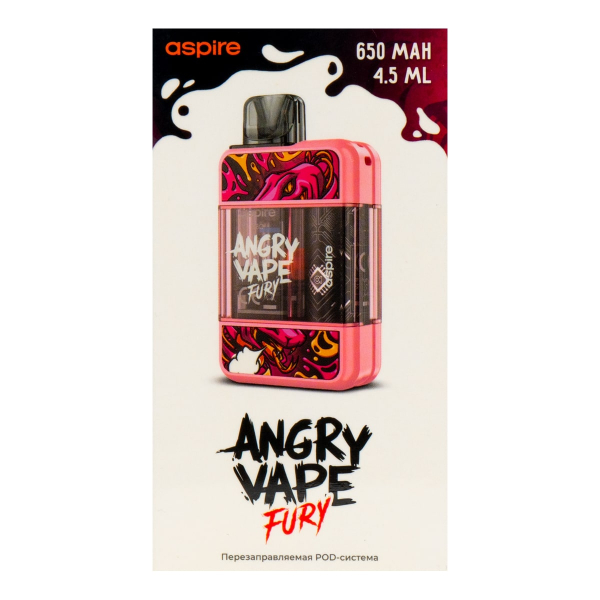 POD-система Brusko Angry Vape Fury 650 Mah Розовый в Якутске