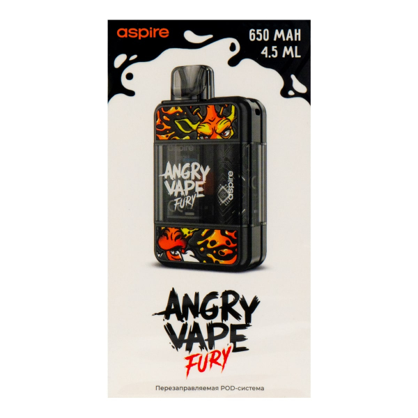 POD-система Brusko Angry Vape Fury 650 Mah Черный в Якутске