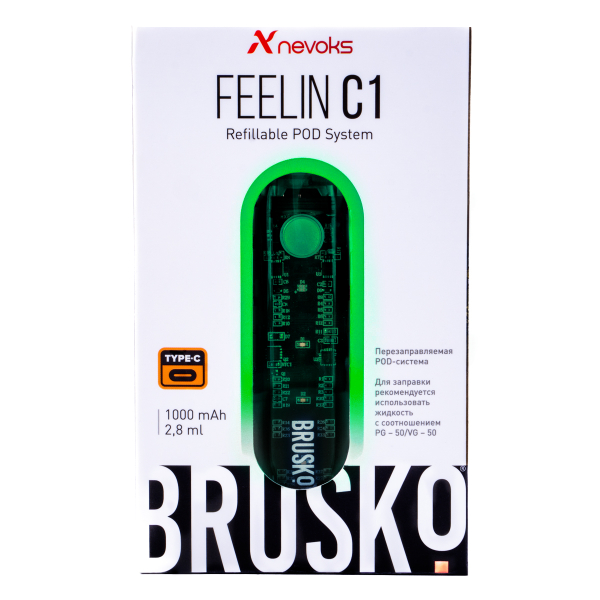 POD-система Brusko Feelin C1 Зеленый в Якутске