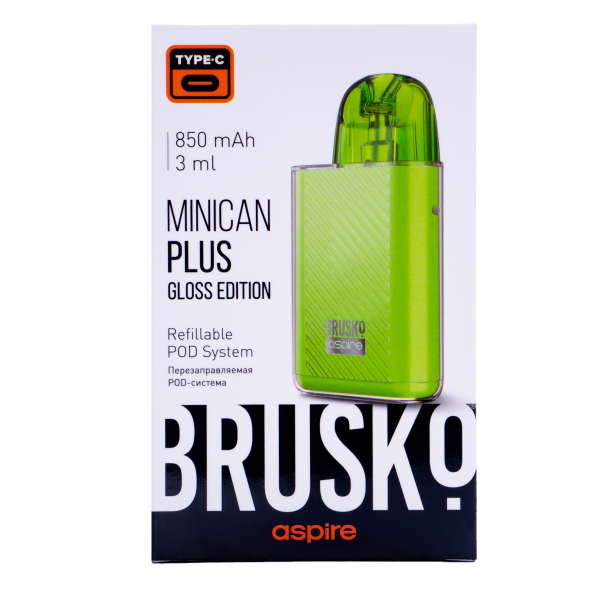 POD-система Brusko Minican Plus Gloss Edition Зелёный в Якутске