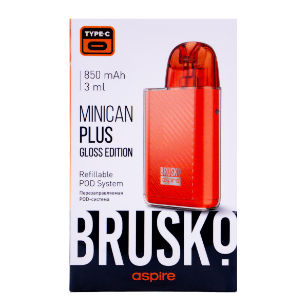 POD-система Brusko Minican Plus Gloss Edition Красный в Якутске