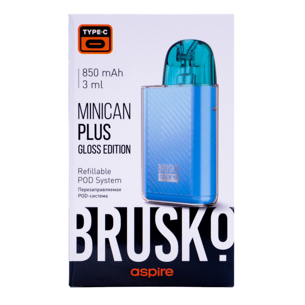 POD-система Brusko Minican Plus Gloss Edition Синий в Якутске