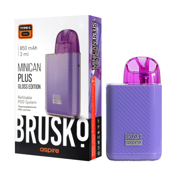 POD-система Brusko Minican Plus Gloss Edition Фиолетовый в Якутске