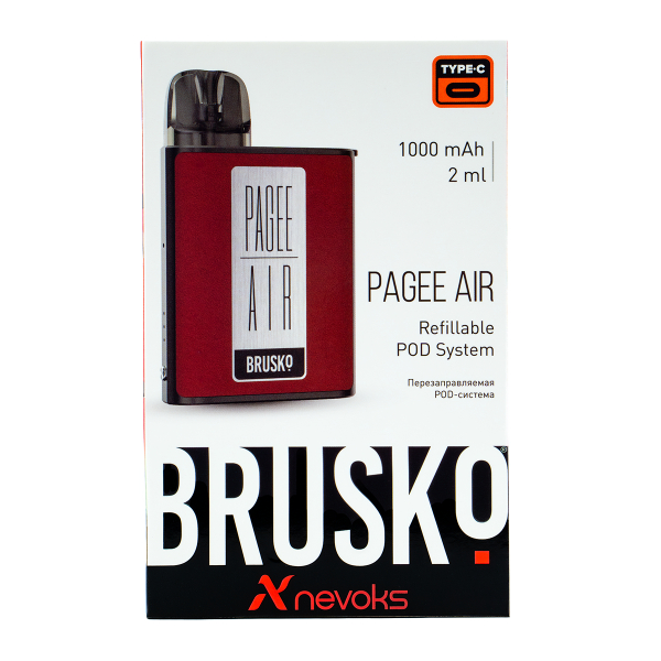 POD-система Brusko Pagee Air Crimson Red Красный в Якутске