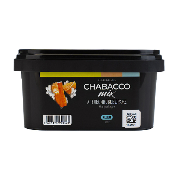 Бестабачная смесь Chabacco Mix Orange Dragee Апельсиновое Драже  Medium 200 грамм в Якутске