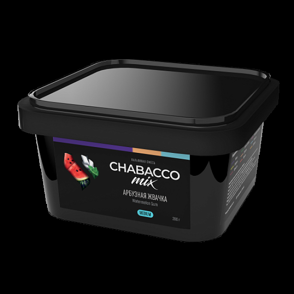 Бестабачная смесь Chabacco Mix Watermelon Gum Арбузная Жвачка  Medium 200 грамм в Якутске