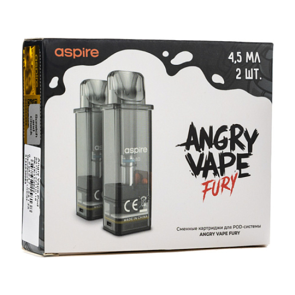 Картридж Angry Vape Fury 45 мл 0.8 Ом ( 2 шт.) в Якутске