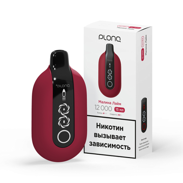 Электронка Plonq Ultra Малина Лайм 12000 затяжек в Якутске