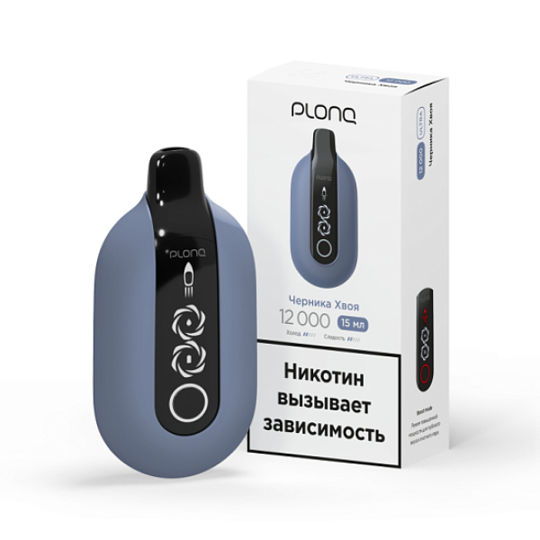 Электронка Plonq Ultra Черника Хвоя 12000 затяжек в Якутске