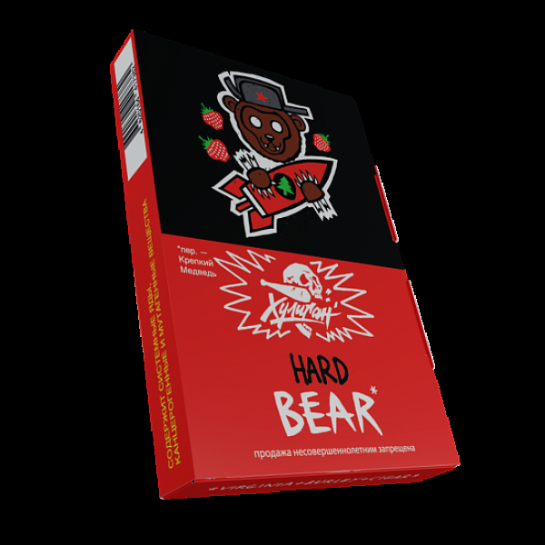 Табак Хулиган Hard Bear Клубника С Елкой 25 грамм в Якутске