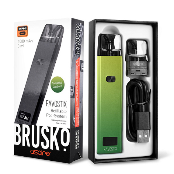POD-система Brusko Favostix      Зеленый Градиент в Якутске