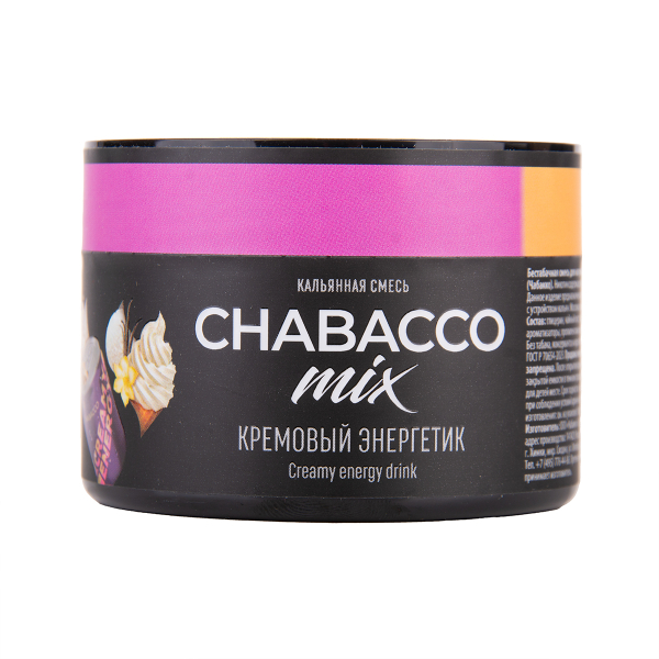 Бестабачная смесь Chabacco Mix Medium Creamy Energy Drink 40 грамм в Якутске