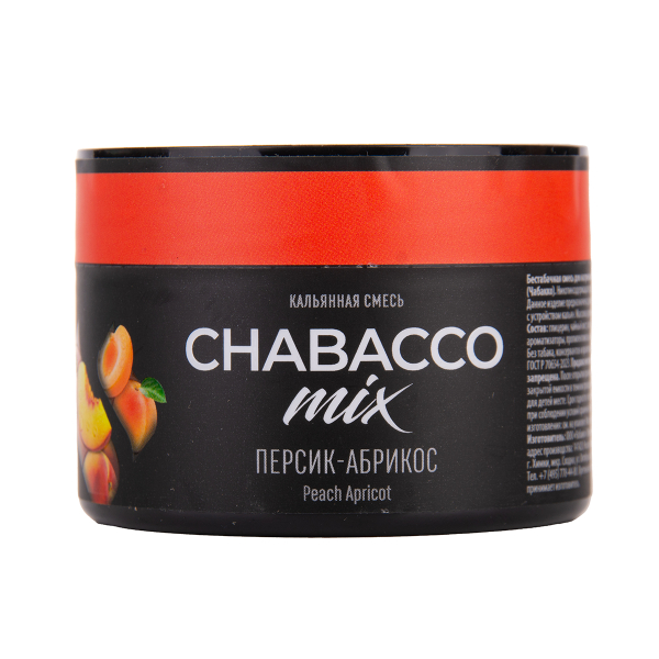 Бестабачная смесь Chabacco Mix Medium Peach Apricot 40 грамм в Якутске