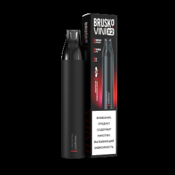 Электронка Brusko Vini X2 Клубника 2800 затяжек в Якутске