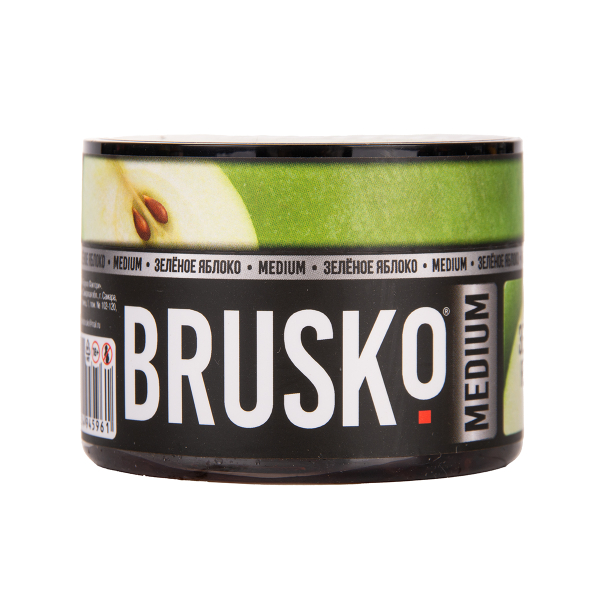 Бестабачная смесь Brusko Zero Зелёное Яблоко 50 грамм в Якутске