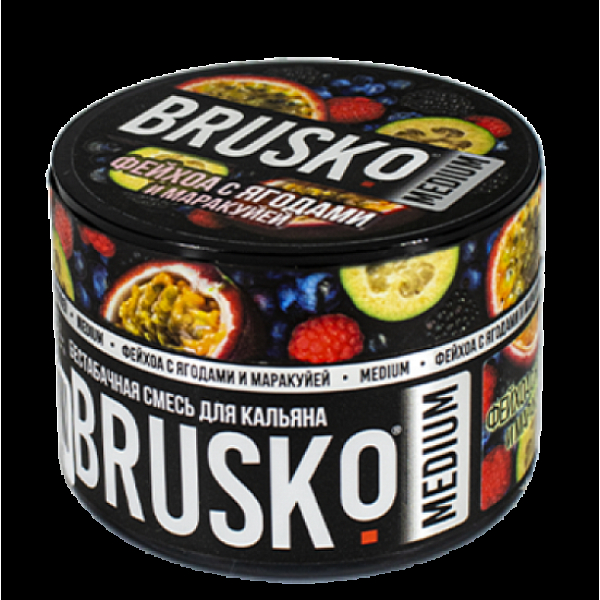 Бестабачная смесь Brusko Zero Фейхоа С Ягодами И Маракуйей 50 грамм в Якутске