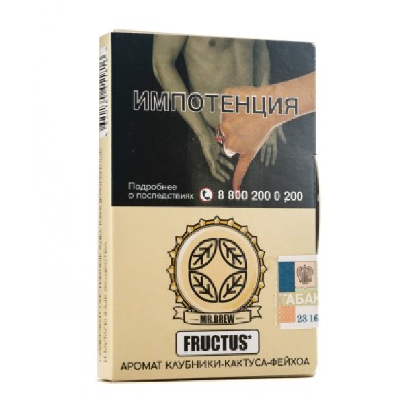 Табак Mr Brew Fructus Аромат Клубники Кактуса Фейхоа 25 грамм в Якутске