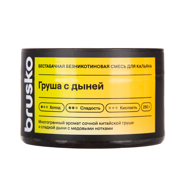 Бестабачная смесь Brusko Груша С   Дыней 250 грамм в Якутске