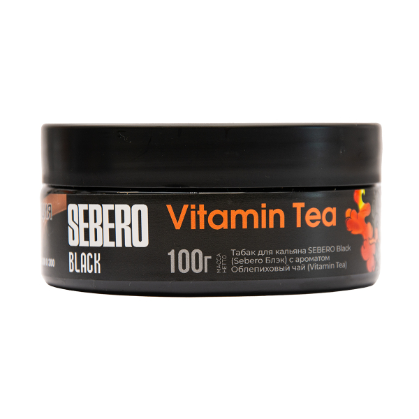 Табак Sebero Black Vitamin Tea Облепиховый Чай 100 грамм в Якутске