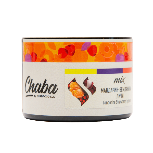 Безникотиновая смесь Chaba Mix Tangerine Strawberry Lychee Nicotine Free 40 грамм в Якутске